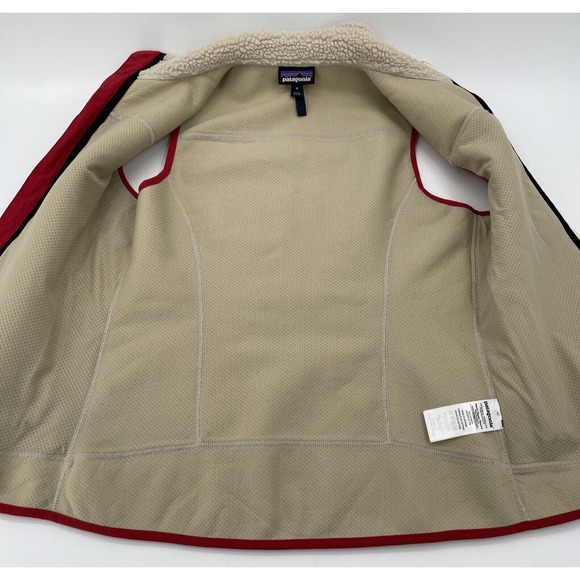 Patagonia‎ Classic Retro-X Fleece Vest Womens Medium Beige Style 23083 Sherpa - Picture 4 of 9